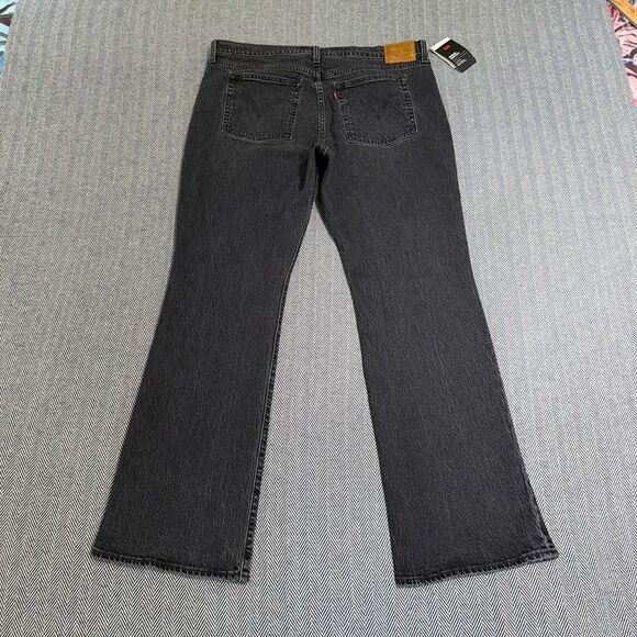 LIKE NEW Levi’s Premium Wedgie Bootcut High Rise Jeans Black Low Stretch 34 - Picture 7 of 12